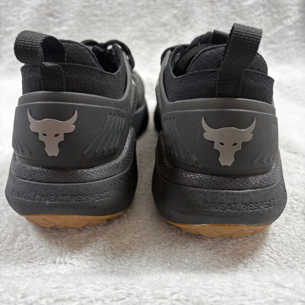 Under Armour Project Rock 5 Mens Training Shoes Black Gum 3026074-001 Size 10